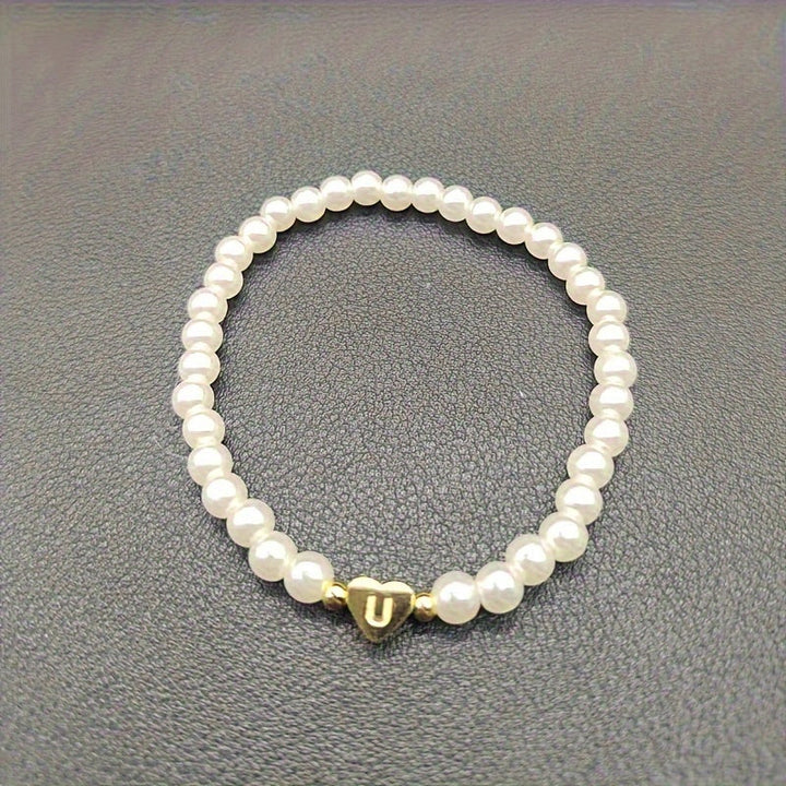 Chic A-Z Heart Initial Bracelet
