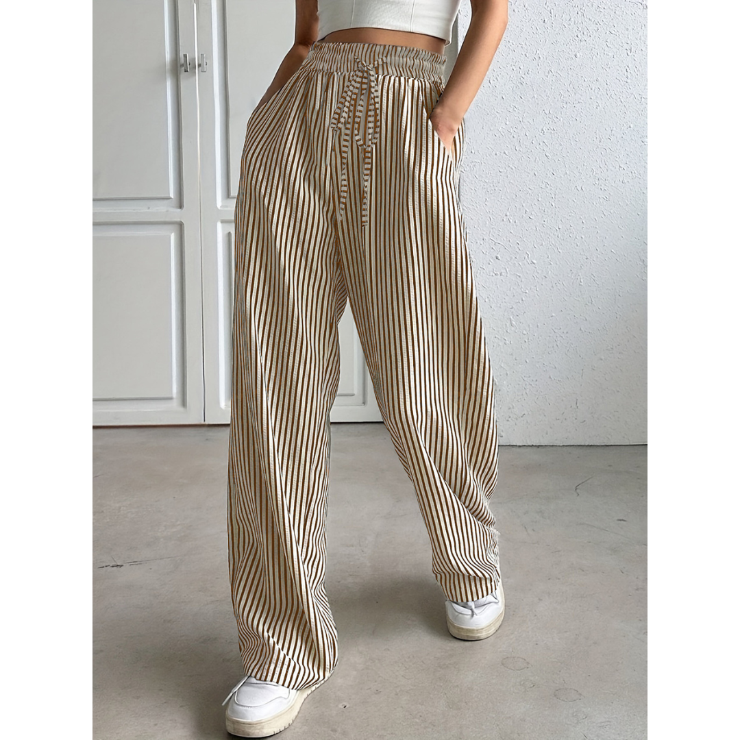 BAYLEEZ™ – Simple Summer Striped Relaxed Fit Bottoms