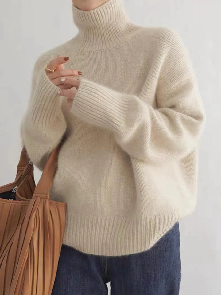 Isabella | Cashmere High Neck Sweater