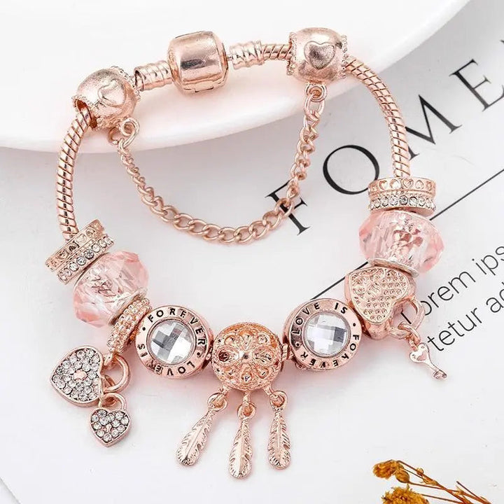 STERLING SILVER DREAMCATCHER CHARM BRACELET