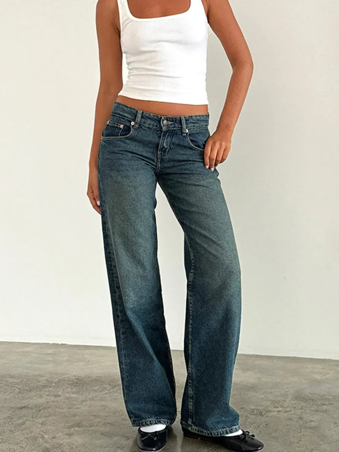 SYLVAINE™ – Vintage Casual Baggy Jeans