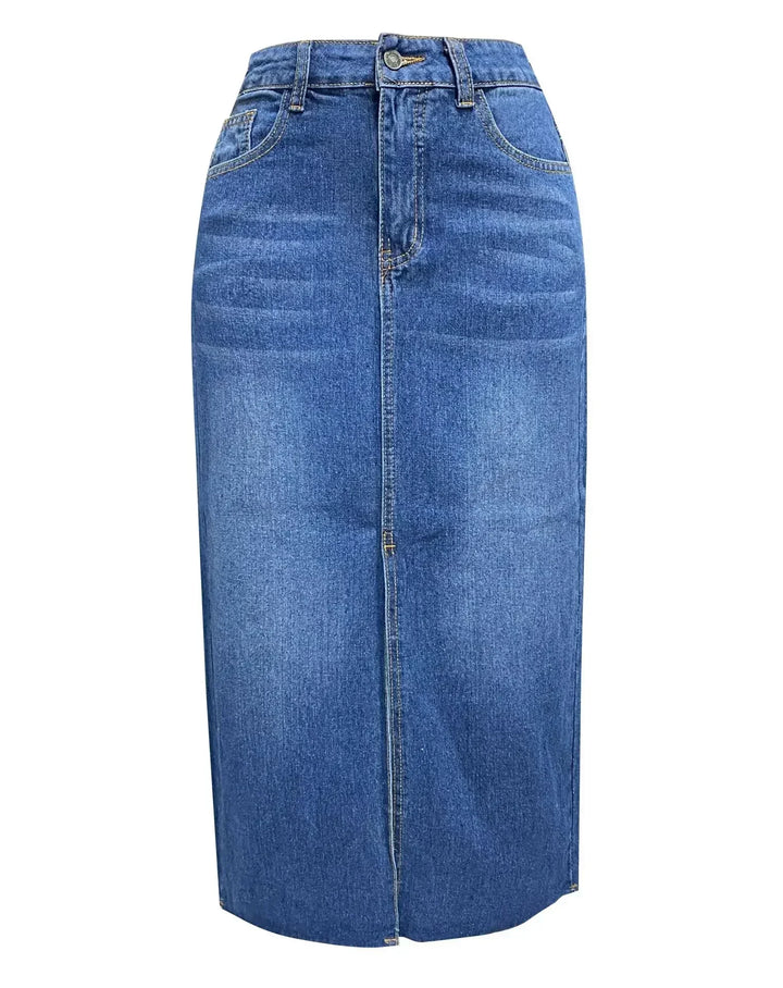 DENISE™ – Classic High-Waist Denim Skirt